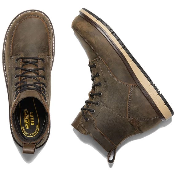 Keen Footwear Keen Men's San Jose 6" Aluminum Toe Brown Waterproof Boots 1022106 4 Keen Footwear Keen Men's San Jose 6" Aluminum Toe Brown Waterproof Boots 1022106 - Image 4