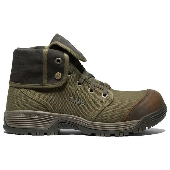 Keen Footwear Keen Men's Roswell Mid 8" Carbon Fiber Toe Military Olive/Black Olive Utility Boots 1026364 1 Keen Footwear Keen Men's Roswell Mid 8" Carbon Fiber Toe Military Olive/Black Olive Utility Boots 1026364