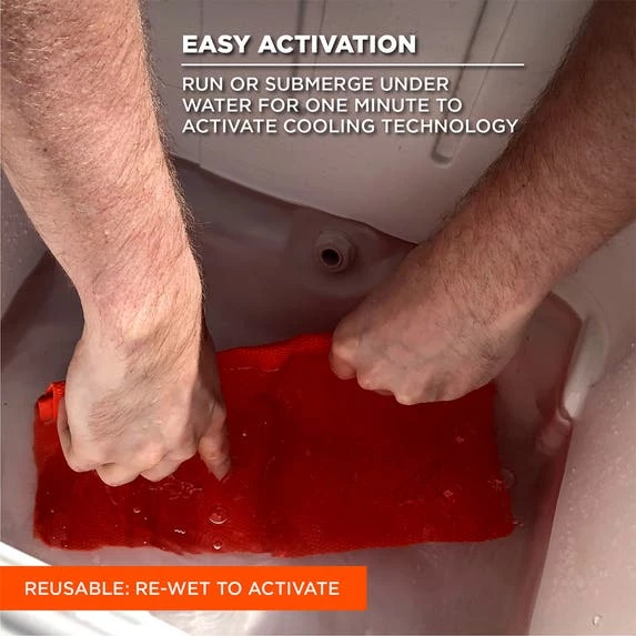 Ergodyne Work Gear Ergodyne Chill-Its 6602 Evaporative Cooling Towel - PVA Orange 12441 3 Ergodyne Work Gear Ergodyne Chill-Its 6602 Evaporative Cooling Towel - PVA Orange 12441 - Image 3