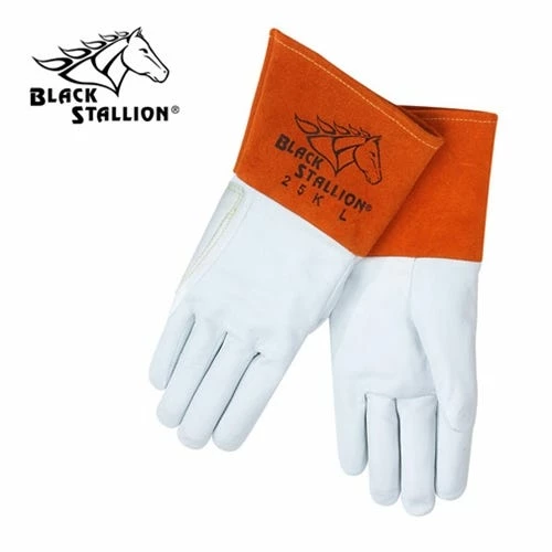 Revco Black Stallion Premium Grain Kidskin TIG Welding Gloves W/ Long Cuff 25K-GR 2 Revco Black Stallion Premium Grain Kidskin TIG Welding Gloves W/ Long Cuff 25K-GR - Image 2