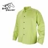 Revco Black Stallion FR Welding Jacket 9oz Cotton Hi-Vis Lime Green FL9-30C-GR