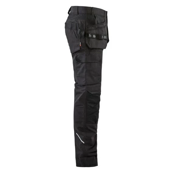 Blaklader Workwear Blaklader Black RipStop Pants With Nail Pockets 169113309900 4 Blaklader Workwear Blaklader Black RipStop Pants With Nail Pockets 169113309900 - Image 4
