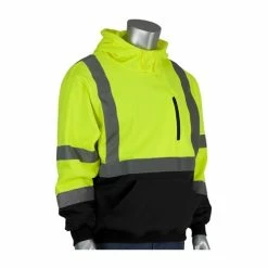 PIP Safety / West Chester PIP ANSI Type R Class 3 Hooded Pullover Sweatshirt With Black Bottom PIP323-1350B -Confined Space Equipment Shop 22098 dylulrwpnuz4s8rq