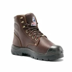 Steel Blue Work Boots Steel Blue Men's Argyle Met Safety Boots W/ Steel Toe Cap - Wide Fit 832912W-OAK