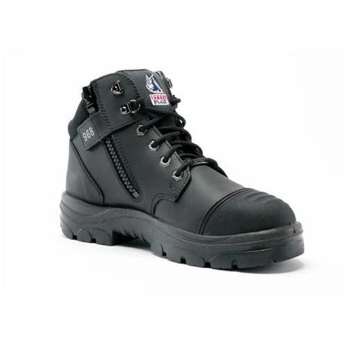 Steel Blue Work Boots Steel Blue Parkes Zip Hiker Style Safety Boots W/ Steel Toe Cap - Wide Fit 812968W-BLK 6 Steel Blue Work Boots Steel Blue Parkes Zip Hiker Style Safety Boots W/ Steel Toe Cap - Wide Fit 812968W-BLK - Image 6