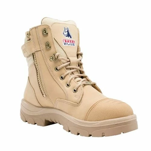 Steel Blue Work Boots Steel Blue Men's Southern Cross Zip Safety Boots W/ Steel Toe Cap - Medium Fit 812961M-SND 1 Steel Blue Work Boots Steel Blue Men's Southern Cross Zip Safety Boots W/ Steel Toe Cap - Medium Fit 812961M-SND