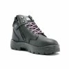 Steel Blue Work Boots Steel Blue Ladies Parkes Zip Safety Boots W/ Steel Toe Cap - Wide Fit 812898W-BLK
