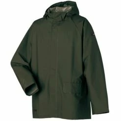 Helly Hansen Mandal Jacket Army Green PVC Coated Polyester Waterproof - 70129-480-OPT -Confined Space Equipment Shop 22638 v6ncuwgcpquzmdtu