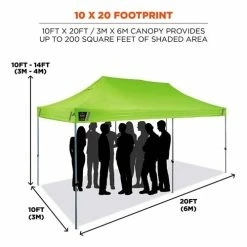 Ergodyne Work Gear Ergodyne SHAX 6015 Heavy-Duty 10'x20' Pop-Up Tent High-Vis Lime 12915 -Confined Space Equipment Shop 22648 3 cmbzb5ubtqacyhif