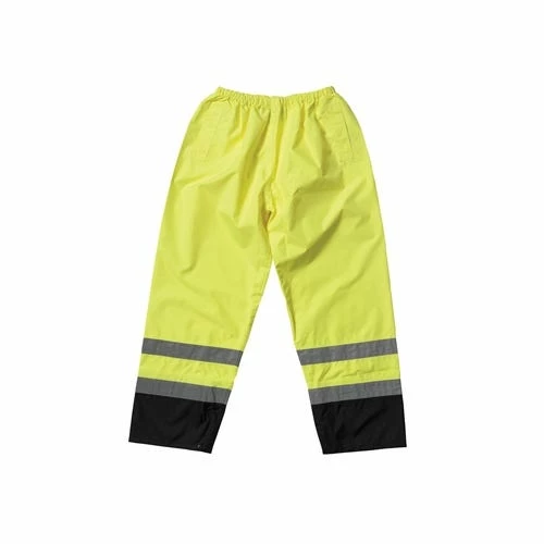 PIP Safety Water Resistant Class E Value Black Trim Safety Pants PIP318-1757-YEL 3 PIP Safety Water Resistant Class E Value Black Trim Safety Pants PIP318-1757-YEL - Image 3