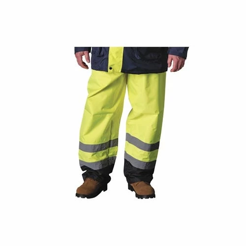 PIP Safety Water Resistant Class E Value Black Trim Safety Pants PIP318-1757-YEL 5 PIP Safety Water Resistant Class E Value Black Trim Safety Pants PIP318-1757-YEL - Image 5