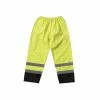 PIP Safety Water Resistant Class E Value Black Trim Safety Pants PIP318-1757-YEL
