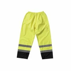 PIP Safety Water Resistant Class E Value Black Trim Safety Pants PIP318-1757-YEL