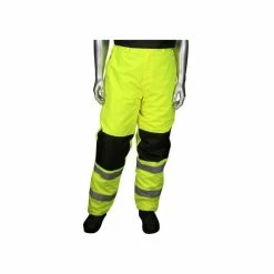 PIP Safety / West Chester PIP Safety ANSI Class E Insulated Black Trim Bib Pants W/ Removeable Bib & Suspenders PIP318-1775-LY -Confined Space Equipment Shop 23116 3 irihodebc55t8kqw