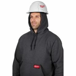 Milwaukee Tools Milwaukee Heavy Duty Pullover Hoodie - Gray 350G -Confined Space Equipment Shop 24338 6 joykrj4ciice4gfd