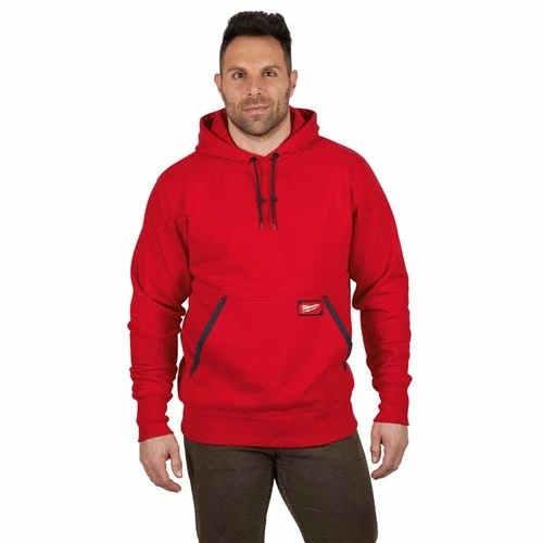Milwaukee Tools Milwaukee Heavy Duty Pullover Hoodie - Red 350R 4 Milwaukee Tools Milwaukee Heavy Duty Pullover Hoodie - Red 350R - Image 4