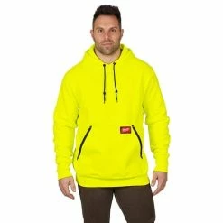 Milwaukee Tools Milwaukee Heavy Duty Pullover Hoodie - High Vis Yellow 350HV -Confined Space Equipment Shop 24639 2 d5ucmbqw8f5aosmu