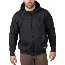 Milwaukee Tools Milwaukee No Days Off Hooded Zip Sweatshirt - Black 311B -Confined Space Equipment Shop 24652 2 gmcwbcfkhzrvraec