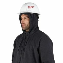 Milwaukee Tools Milwaukee No Days Off Hooded Zip Sweatshirt - Black 311B -Confined Space Equipment Shop 24652 4 4xae3euxxjf7uhmu
