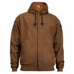 DriFire Men's TecGen FR Brown Tacoma Heavyweight Front Zip Hoodie NSA-C21IB12