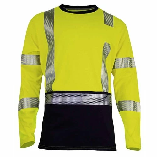 DriFire Vizable FR Hi-Vis Dual Hazard Long Sleeve Hybrid T-shirt NSA-TEEY2LSHC301 2 DriFire Vizable FR Hi-Vis Dual Hazard Long Sleeve Hybrid T-shirt NSA-TEEY2LSHC301 - Image 2