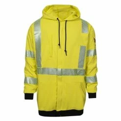 DriFire FR Hi-Vis Front Zip Sweatshirt NSA-DF2-AX3-277-HD-HY