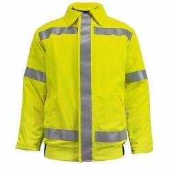 DriFire Vizable FR Class 3 Hi-Vis Bomber Jacket W/ Lanyard Access NSA-C34T8Q2DC3