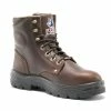 Steel Blue Work Boots Steel Blue Men's Argyle Full-Grain Leather Safety Boots W/ Steel Toe Cap - Wide Fit 812952W-OAK