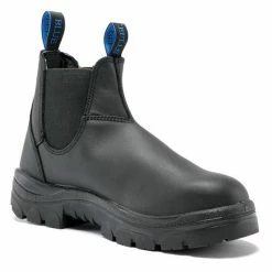 Steel Blue Work Boots Steel Blue Men's Hobart Soft Toe Black Safety Boots Wide Fit 310901W