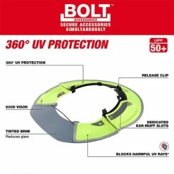 Milwaukee Tools Milwaukee BOLT Sun Visor 48-73-1073 6 Milwaukee Tools Milwaukee BOLT Sun Visor 48-73-1073 -Confined Space Equipment Shop 48 73 1073 3