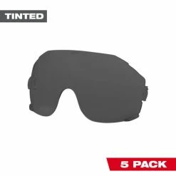 Milwaukee Tools Milwaukee 5pk Tinted Eye Visor Replacement Lenses 48-73-1452