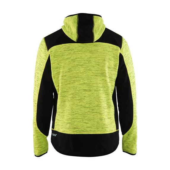 Blaklader Workwear Blaklader Black/Yellow Hi-Vis Knitted Jacket 494021173399 2 Blaklader Workwear Blaklader Black/Yellow Hi-Vis Knitted Jacket 494021173399 - Image 2
