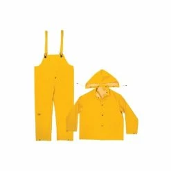 PIP Safety CLC 3-Piece Heavyweight PVC Rain Suit Jacket & Bibs R101