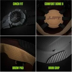 Lift Safety Lift DAX Carbon Fiber Cap Brim Hard Hat (Matte Black) HDCM-17KG -Confined Space Equipment Shop all 6