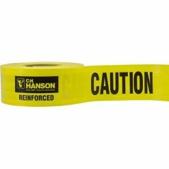 Anchor Brand® C.H. Hanson 16030 Yellow Caution Barricade Tape; Reinforced; 5 Mil; 500' 16030