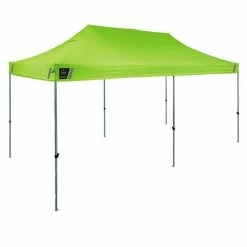 Ergodyne Work Gear Ergodyne SHAX 6015 Heavy-Duty 10'x20' Pop-Up Tent High-Vis Lime 12915