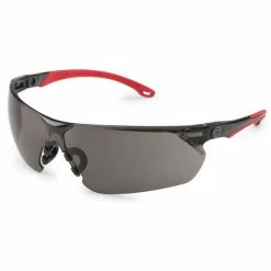 Brass Knuckle Protection Brass Knuckle Smoke Lens N-FOG Flex Glasses With Red Frame BKFLEX-4040SN