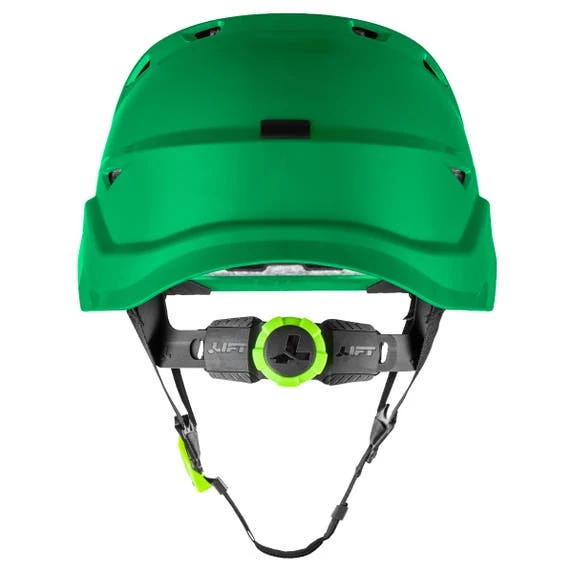 Lift Safety Lift RADIX Vented Safety Helmet - Green HRX-22GC2 2 Lift Safety Lift RADIX Vented Safety Helmet - Green HRX-22GC2 - Image 2
