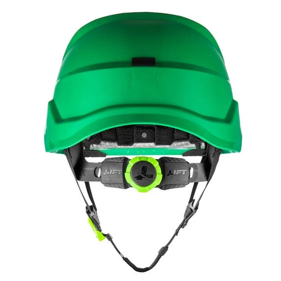 Lift Safety Lift RADIX Non-Vented Safety Helmet - Green HRX-22GE2 2 Lift Safety Lift RADIX Non-Vented Safety Helmet - Green HRX-22GE2 - Image 2