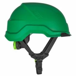 Lift Safety Lift RADIX Non-Vented Safety Helmet - Green HRX-22GE2 7 Lift Safety Lift RADIX Non-Vented Safety Helmet - Green HRX-22GE2 -Confined Space Equipment Shop hrx 22ge2 radix green non vented side right
