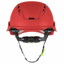 Lift Safety LIFT RADIX Vented Safety Helmet - Red HRX-22RC2 -Confined Space Equipment Shop hrx 22rc2 radix red vented front