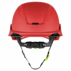 Lift Safety Lift RADIX Non-Vented Safety Helmet - Red HRX-22RE2 -Confined Space Equipment Shop hrx 22re2 radix red non vented front