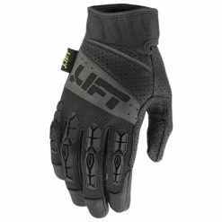 Lift Safety LIFT TACKER Glove Genuine Leather Anti-Vibe Black/Black GTA-17KK