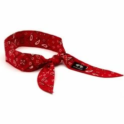 Pyramex Safety Pyramex Cooling Beaded Bandana - Red Paisley CNB12PKR