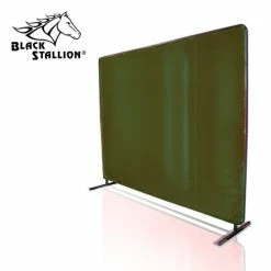 Revco Black Stallion 6' X 8' Olive Canvas FR Welding Screen & Frame 6X8CF1