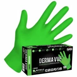 SAS Safety SAS Derma-Vue (Hi-Viz Raven) 6 Mil Disposable Nitrile Gloves Extra Strength - (Box Of 100) 6655