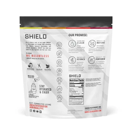 Shield Hydration SHIELD Electrolyte Hydration Powder Mixes Single Serve BOX OF 100 Pineapple Mango 02-01-01-100-PM 2 Shield Hydration SHIELD Electrolyte Hydration Powder Mixes Single Serve BOX OF 100 Pineapple Mango 02-01-01-100-PM - Image 2