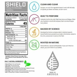 Shield Hydration SHIELD Electrolyte Hydration Powder Mixes Single Serve BOX OF 100 Lemonade 02-01-01-100-LM -Confined Space Equipment Shop shield 100 label 1