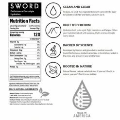 Shield Hydration SWORD Performance Electrolyte Hydration Powder Mix Makes 5 Gal Lemonade 01-01-30-06-LM -Confined Space Equipment Shop shield label