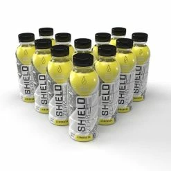 Shield Hydration SHIELD Zero Electrolyte Hydration Ready-To-Drink Bottle - Lemonade Flavored (12 Pack) Z2-02-16.9-12-LM
